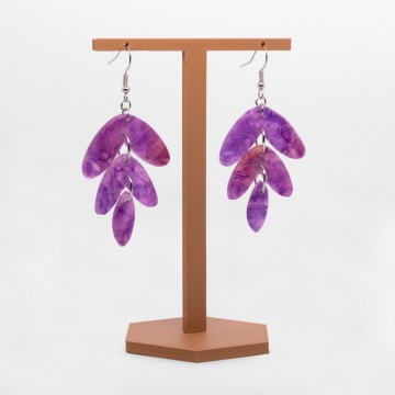 paarse oorbellen side